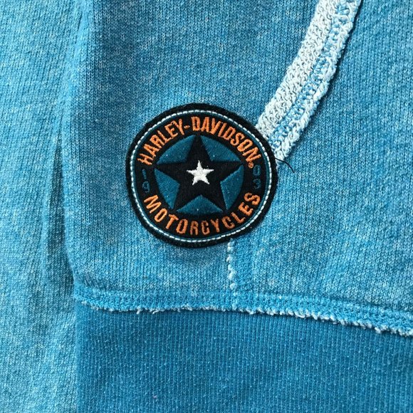 HARLEY DAVIDSON Zip Up Jacket Wing Sweatshirt Hoodie Women M - Picture 4 of 9